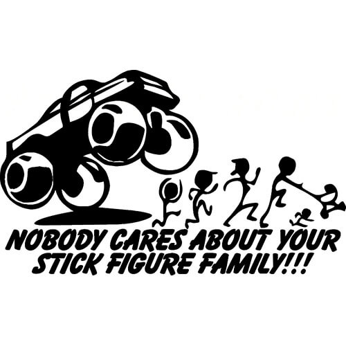 stick family decals parody