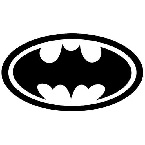 Rafflesia Arnoldi Clam De eigenaar Batman Decal Sticker - BATMAN-LOGO-DECAL - Thriftysigns