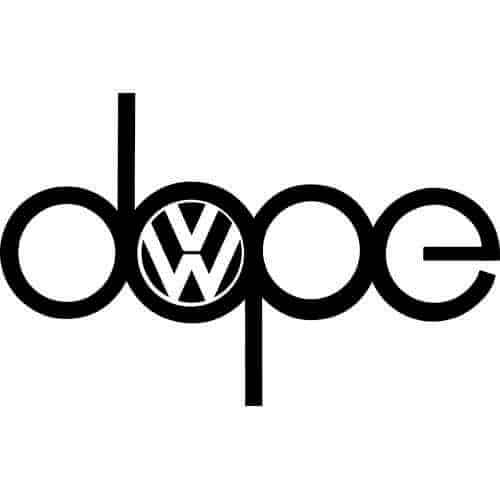 Volkswagen VW logo sticker in custom colors and sizes