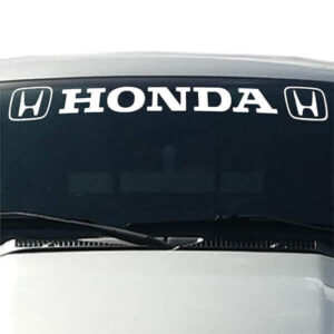 Honda-Windshield-Visor-Decal-White