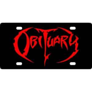 Obituary Band Logo License Plate