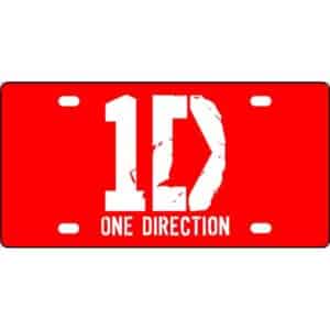 One Direction Band Logo License Plate