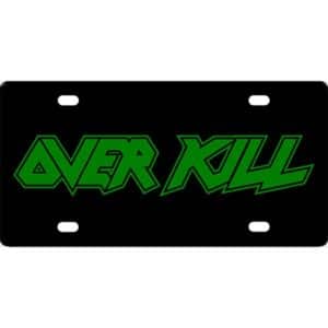 Overkill Band Logo License Plate