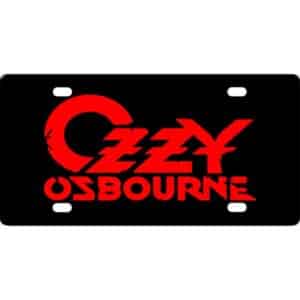 Ozzy Osbourne Logo License Plate