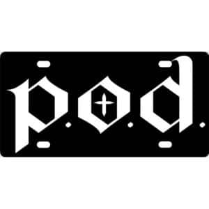 POD Band Logo License Plate