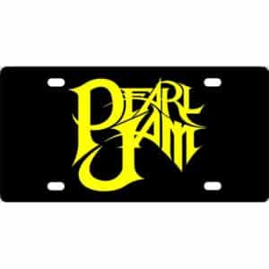 Pearl Jam Band Logo License Plate