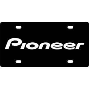 Pioneer Audio Logo License Plate