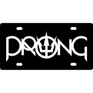 Prong Band Logo License Plate