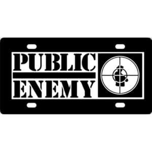 Public Enemy Band Logo License Plate