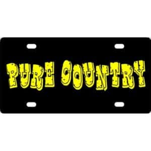 Pure Country-A License Plate