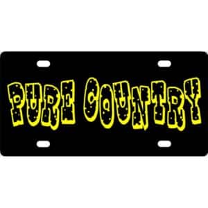 Pure Country-B License Plate