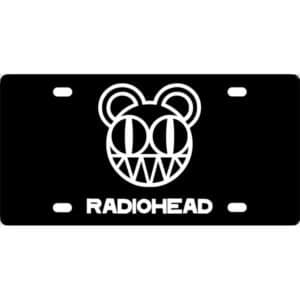 Radiohead Band Logo License Plate