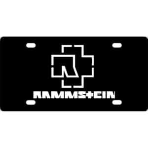 Rammstein Band Logo License Plate