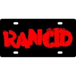 Rancid Band Logo License Plate