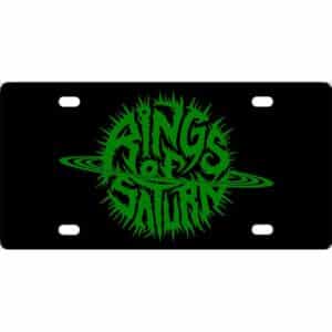 Rings Of Saturn Band Logo License Plate