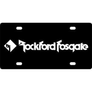 Rockford Fosgate Logo License Plate