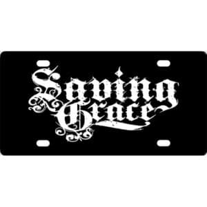 Saving Grace Band Logo License Plate