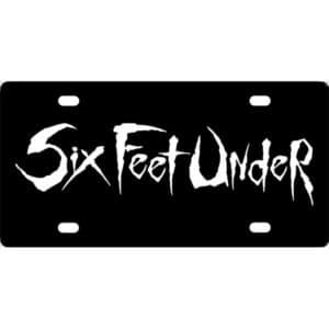 Six Feet Under Band Logo License Plate