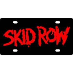 Skid Row Band Logo License Plate