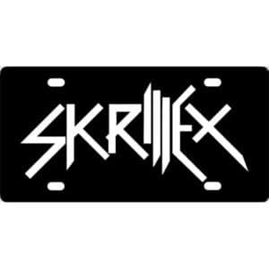 Skrillex Logo License Plate