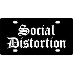 Social Distortion Logo License Plate