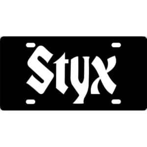 Styx Band Logo License Plate