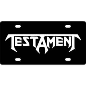 Testament License Plate