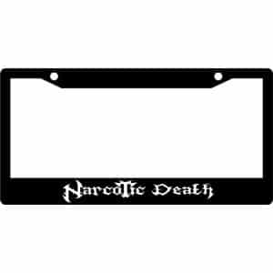 Narcotic-Death-Band-License-Plate-Frame