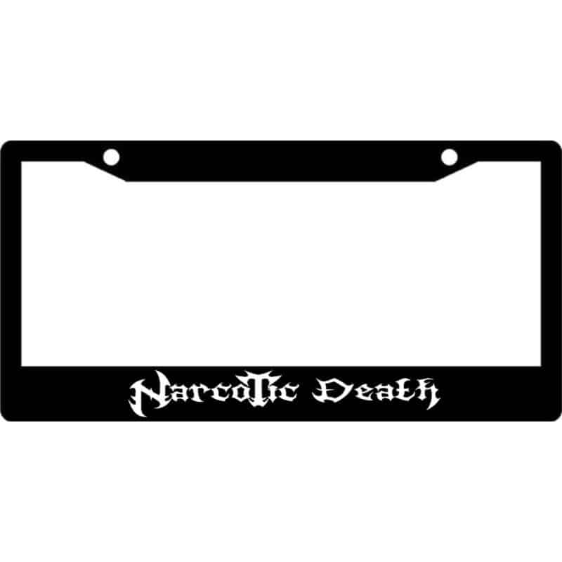 Narcotic-Death-Band-License-Plate-Frame