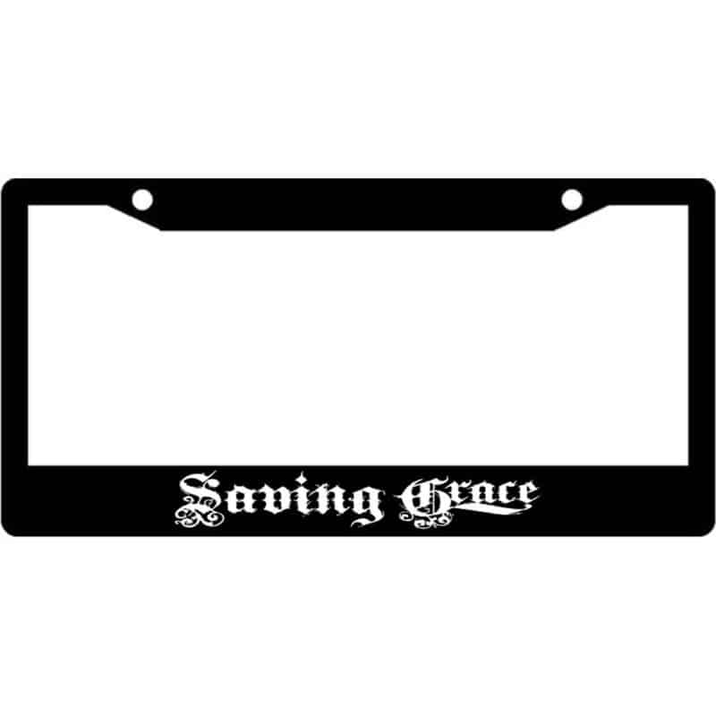 Saving-Grace-Band-Logo-License-Plate-Frame