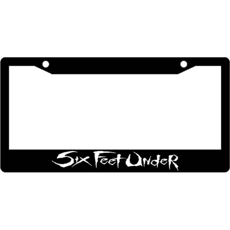 Six-Feet-Under-Band-Logo-License-Plate-Frame