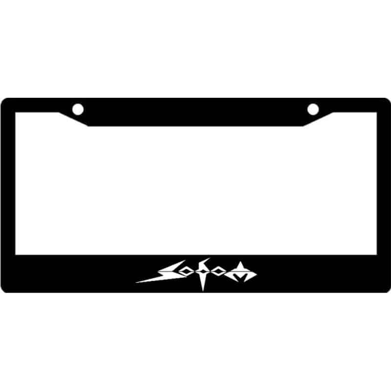 Sodom-Band-Logo-License-Plate-Frame