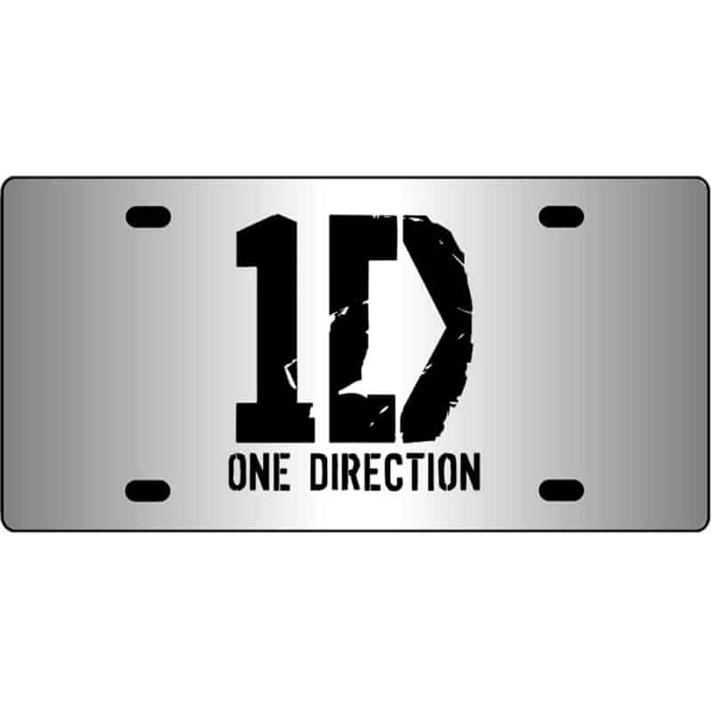 One-Direction-Band-Logo-Mirror-License-Plate