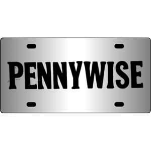 Pennywise-Band-Logo-Mirror-License-Plate