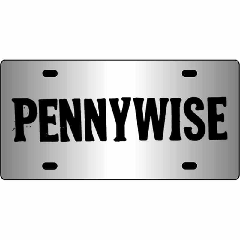 Pennywise-Band-Logo-Mirror-License-Plate