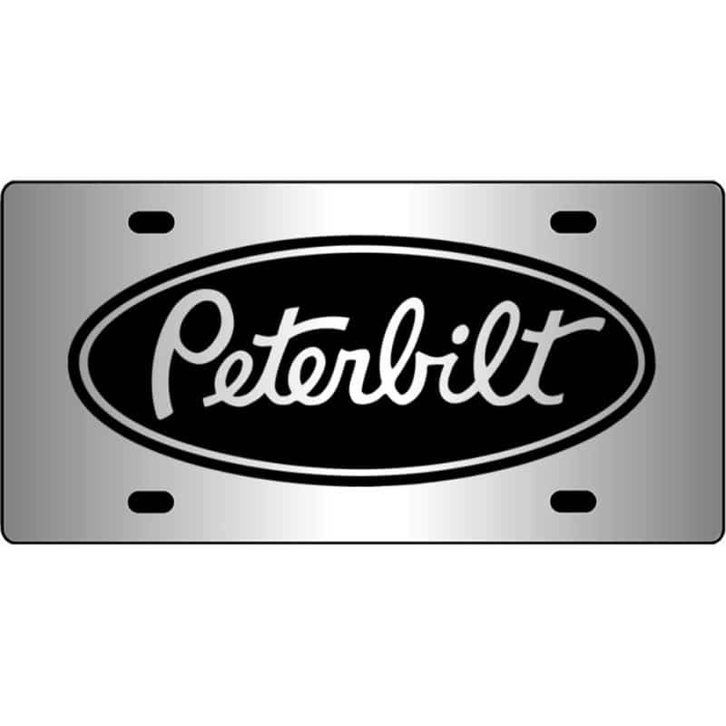 Peterbilt-Logo-Mirror-License-Plate