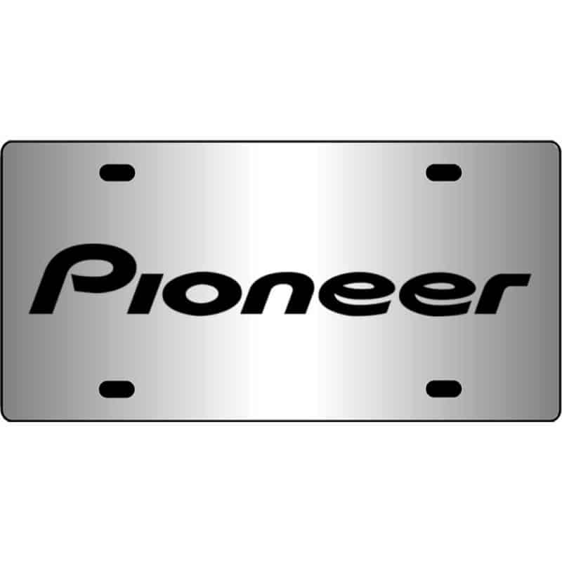 Pioneer-Audio-Logo-Mirror-License-Plate