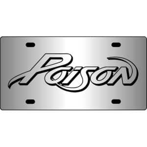 Poison-Band-Logo-Mirror-License-Plate