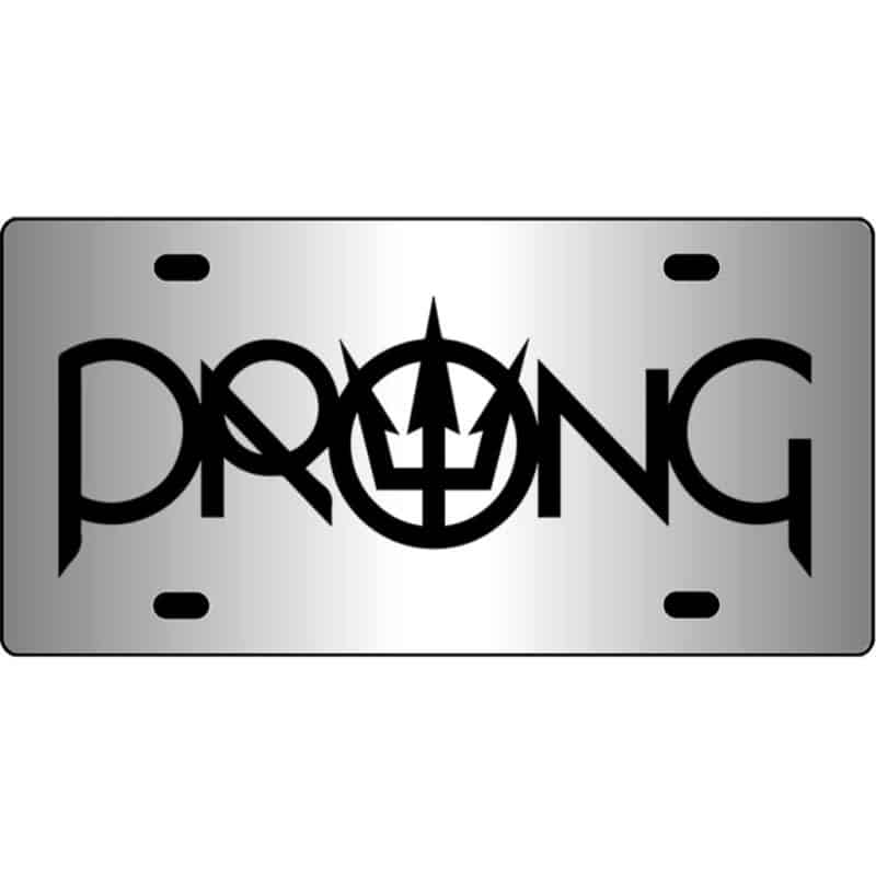 Prong-Band-Logo-Mirror-License-Plate