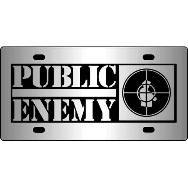 Public-Enemy-Band-Logo-Mirror-License-Plate