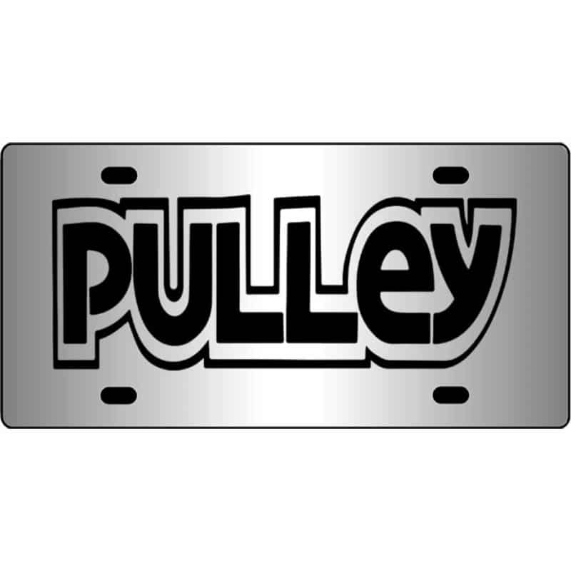 Pulley-Band-Logo-Mirror-License-Plate