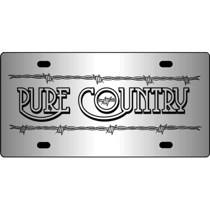 Pure-Country-C-Mirror-License-Plate