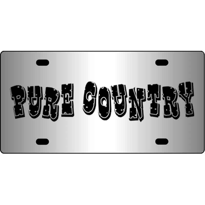 Pure-Country-Mirror-License-Plate