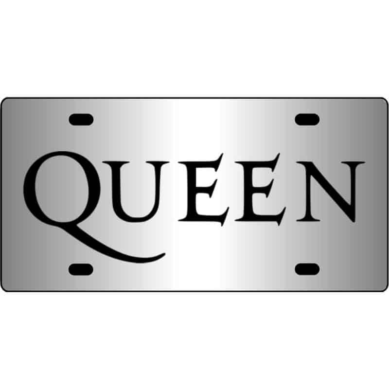 Queen-Band-Logo-Mirror-License-Plate