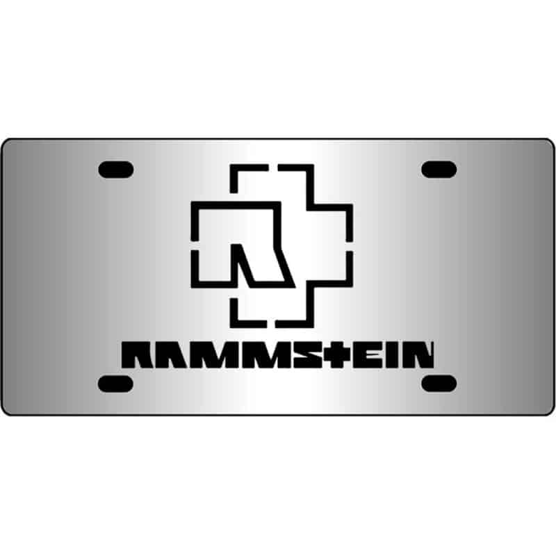 Rammstein-Band-Logo-Mirror-License-Plate