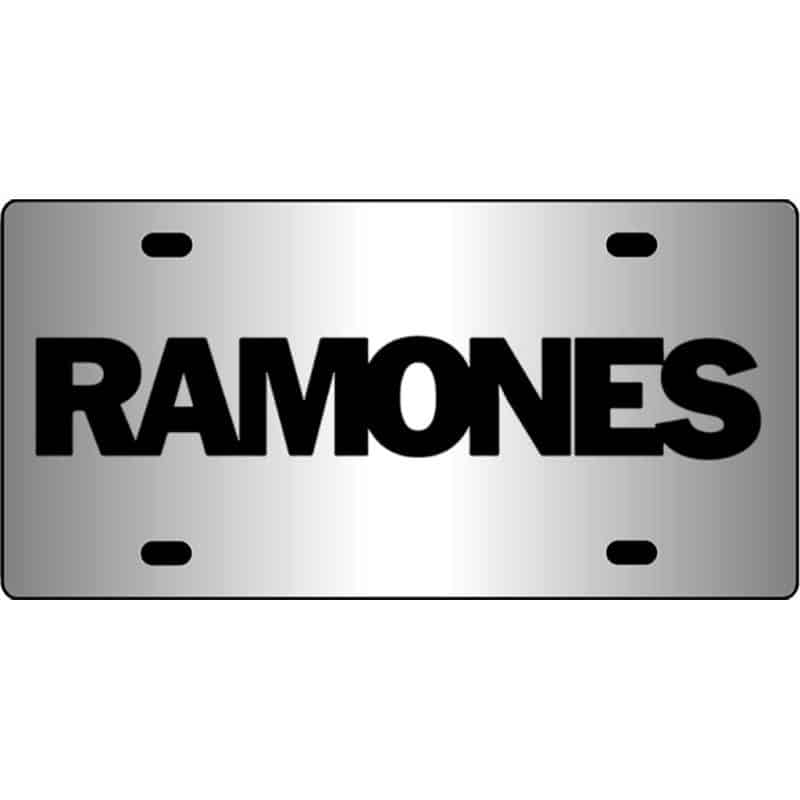 Ramones-Band-Logo-Mirror-License-Plate