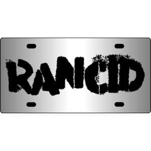 Rancid-Band-Logo-Mirror-License-Plate