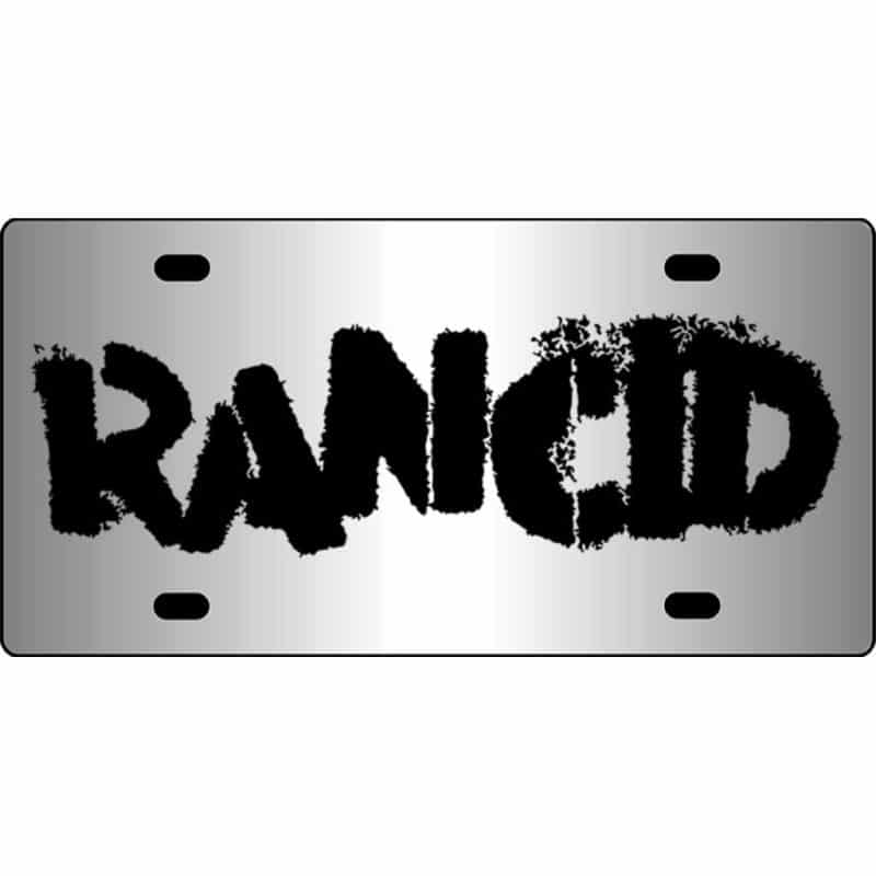 Rancid-Band-Logo-Mirror-License-Plate