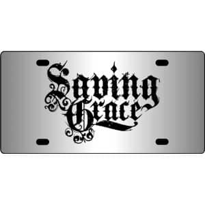 Saving-Grace-Band-Logo-Mirror-License-Plate