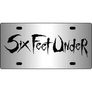 Six-Feet-Under-Band-Logo-Mirror-License-Plate